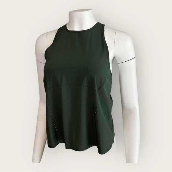 EUC | Lululemon | Swift Ventilated Racerback Running Tank | Green | Small - Picture 11 of 13